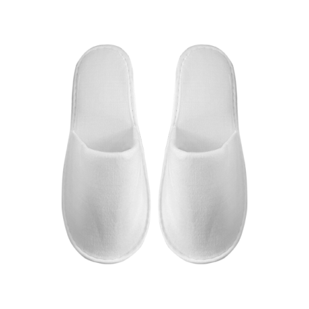 16893_Тапки закрытый мыс махра белая (1)